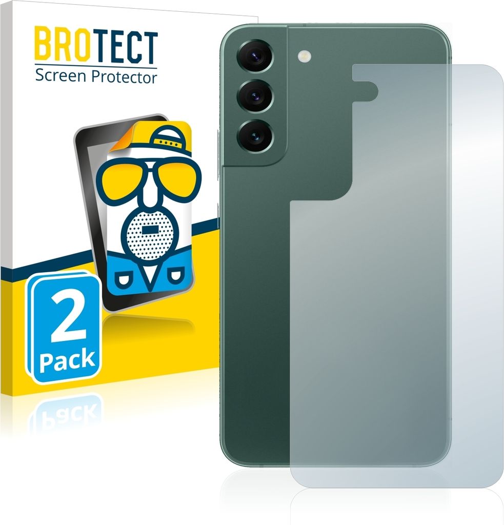 2x BROTECT Schutzfolie für Samsung Galaxy S22 Plus 5G (Rückseite) Displayschutz Displayschutzfolie Folie Matt Entspiegelungsfolie