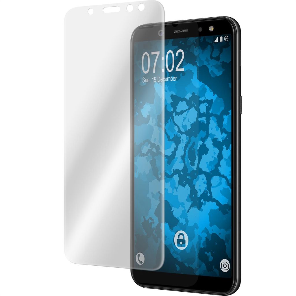 2er-Pack PhoneNatic Displayschutzfolien klar Flexible Folien kompatibel mit Samsung Galaxy A6 (2018)