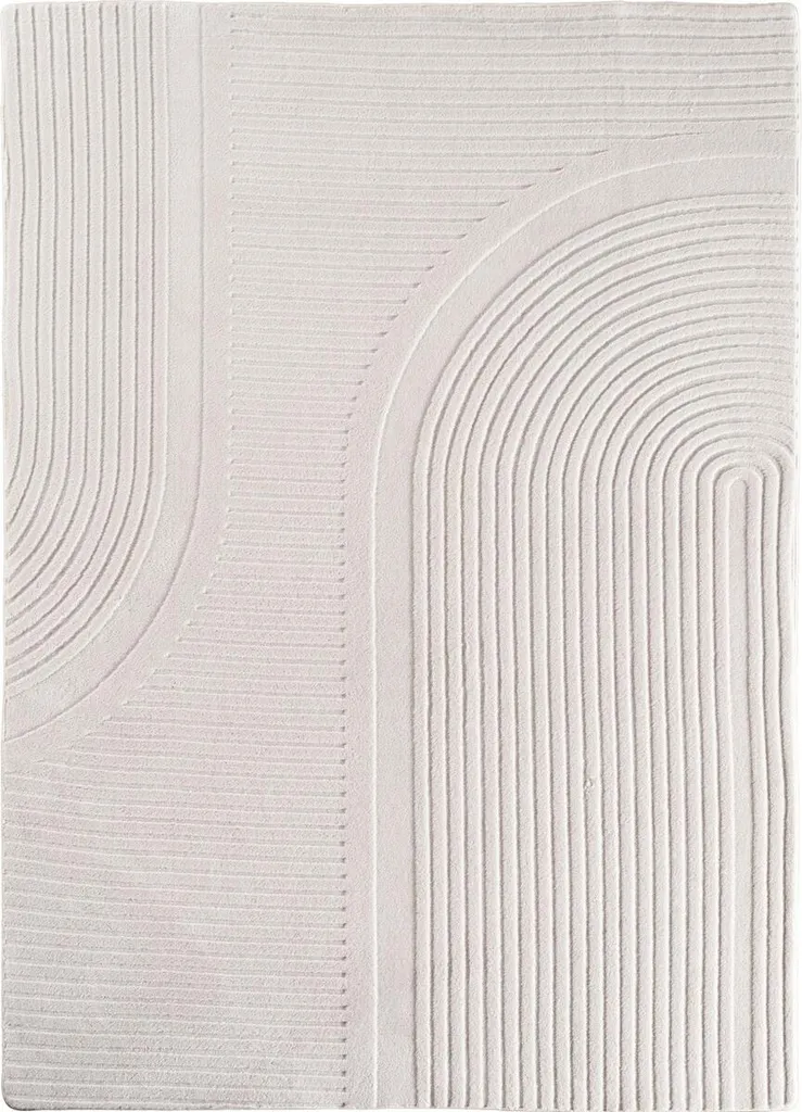 Tapis de descente de lit Pompei 1612 crème - Idéal pour chambre 80x150
