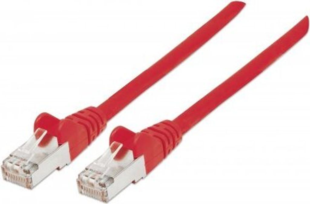 INTELLINET Patchkabel RJ45 S/FTP Cat6 Kupfer LSOH 15m rot
