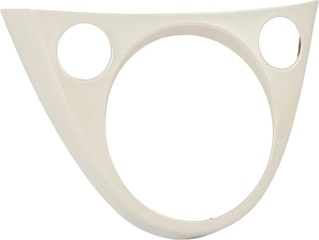 Cache Décoratif Blanc pour Console et Levier 500 Abarth - Style Course - 3