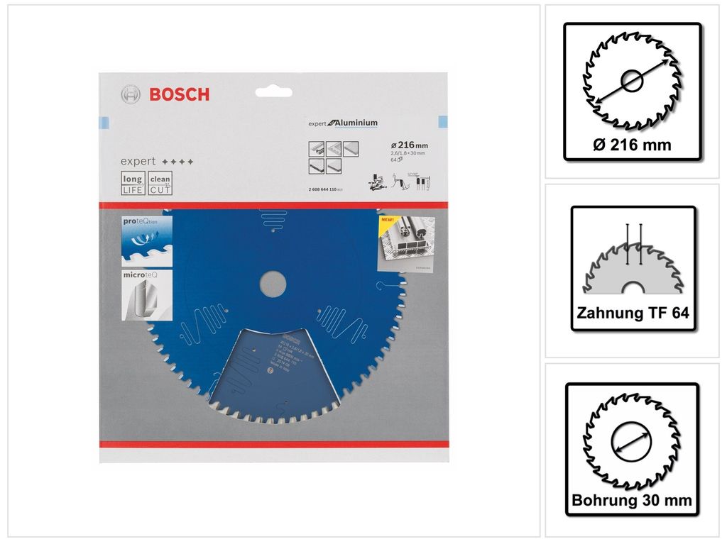 Lame de scie circulaire EX AL B 216x30-64 Bosch Image du produit 
