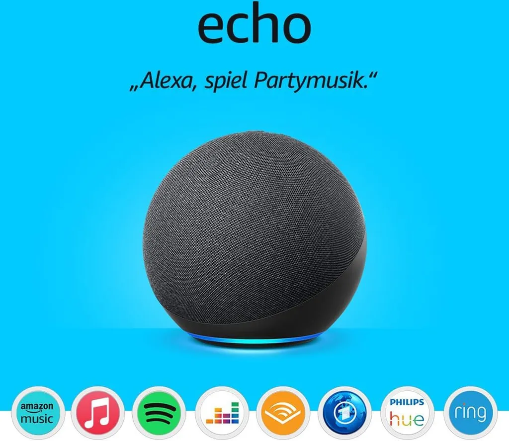 Amazon Echo (4e génération) - Enceinte Connectée Bluetooth avec Alexa - 4