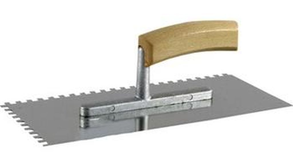 KAUFMANN Glättekelle rostfrei gezahnt, 8 x 8 mm