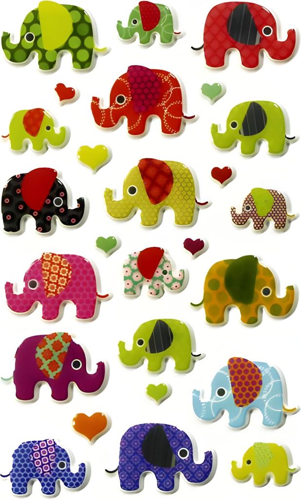 Maildor Stickers Cooky Elefanten 7,5x12 1Bg