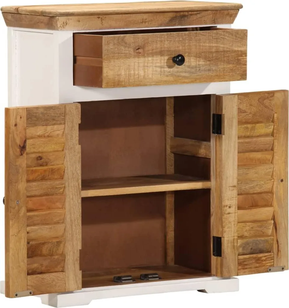 Buffet d'entrée compact bois massif 55 cm idéal pour petits espaces - 4