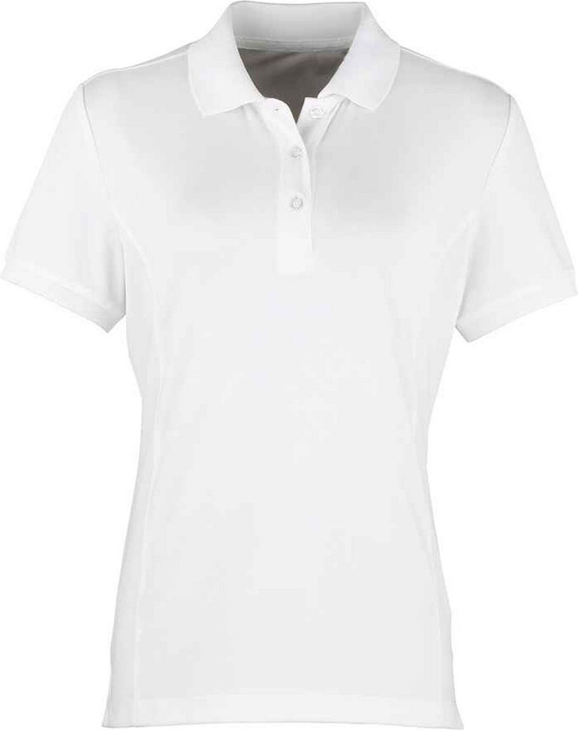 Premier - "Coolchecker" Poloshirt für Damen PC5614 (40 DE) (Weiß)