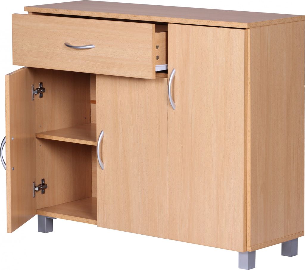 Príborník jarry buk s 1 zásuvkou a 3 dverami 90 x 75 x 30 Obrázok produktu 5