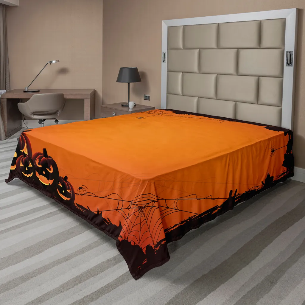 Drap plat décoratif Halloween 244x205 cm imprimé Trick or Treat Soft