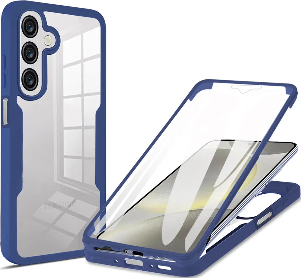 Protezione 360° Samsung S25 Edge Blu - Standard Anti-Caduta