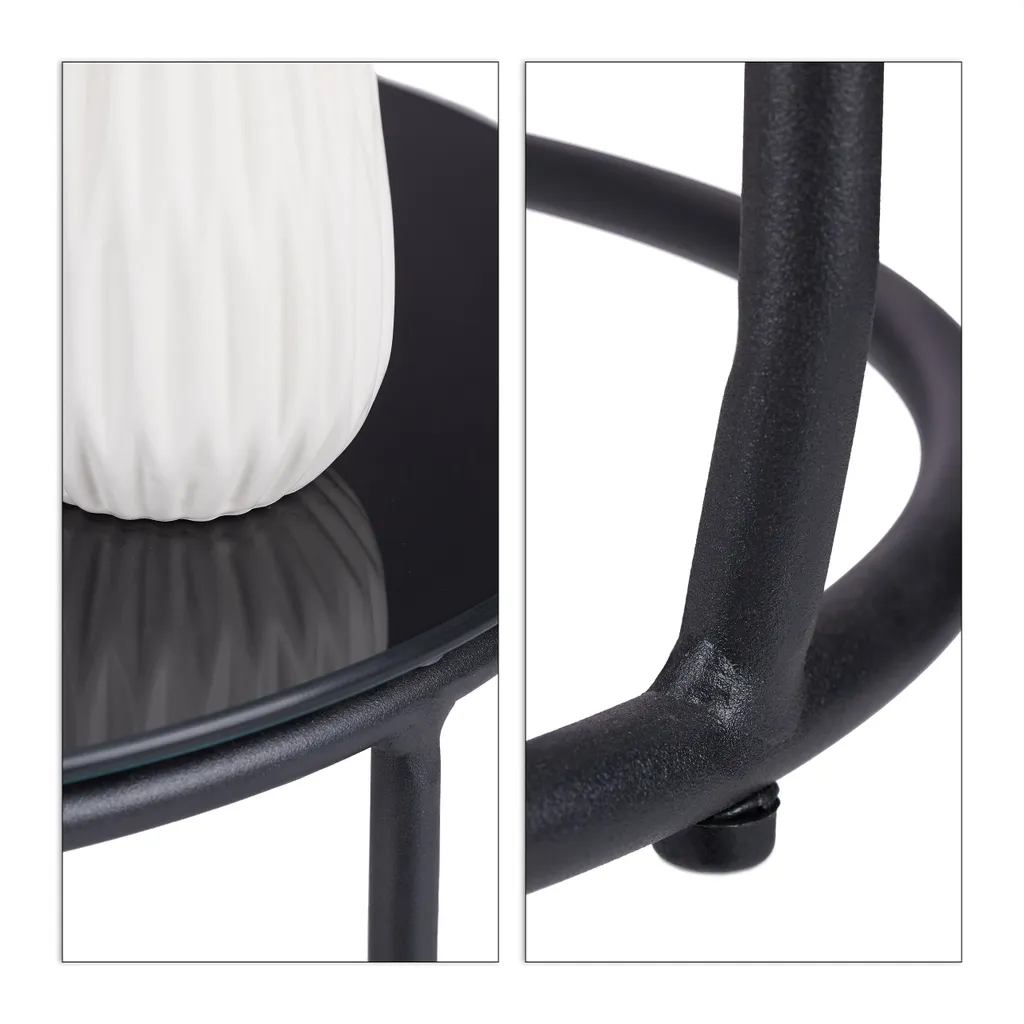 Table d'appoint et tabouret noir : la solution pour petits espaces - 8