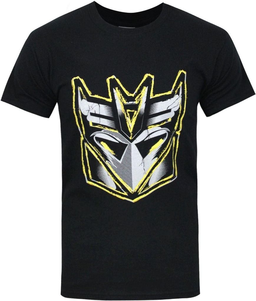 Transformers offizielles Herren Decepticon Metallic Logo T-Shirt NS4678 (L) (Schwarz)
