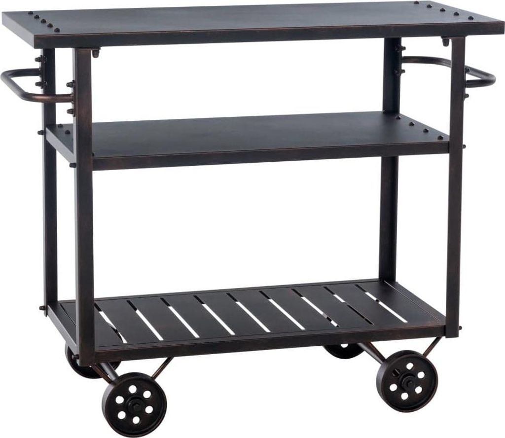 Multifunktionaler Servierwagen - Rolltisch - Easy Moveble | Farbe: Bronze