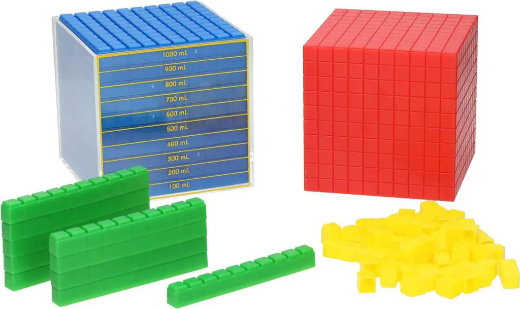 Kit d'Apprentissage Mathématique - 122 Cubes Manipulables pour la Classe