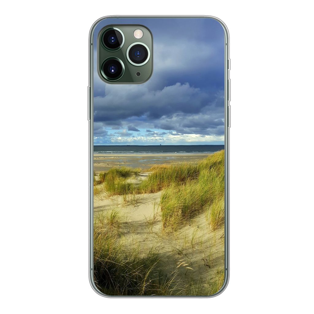 MuchoWow Handyhülle Schutzhülle Hülle für iPhone 11 Pro Nordsee - Vlieland - Dünen Silikon Softcase Handy Hülle - Handy