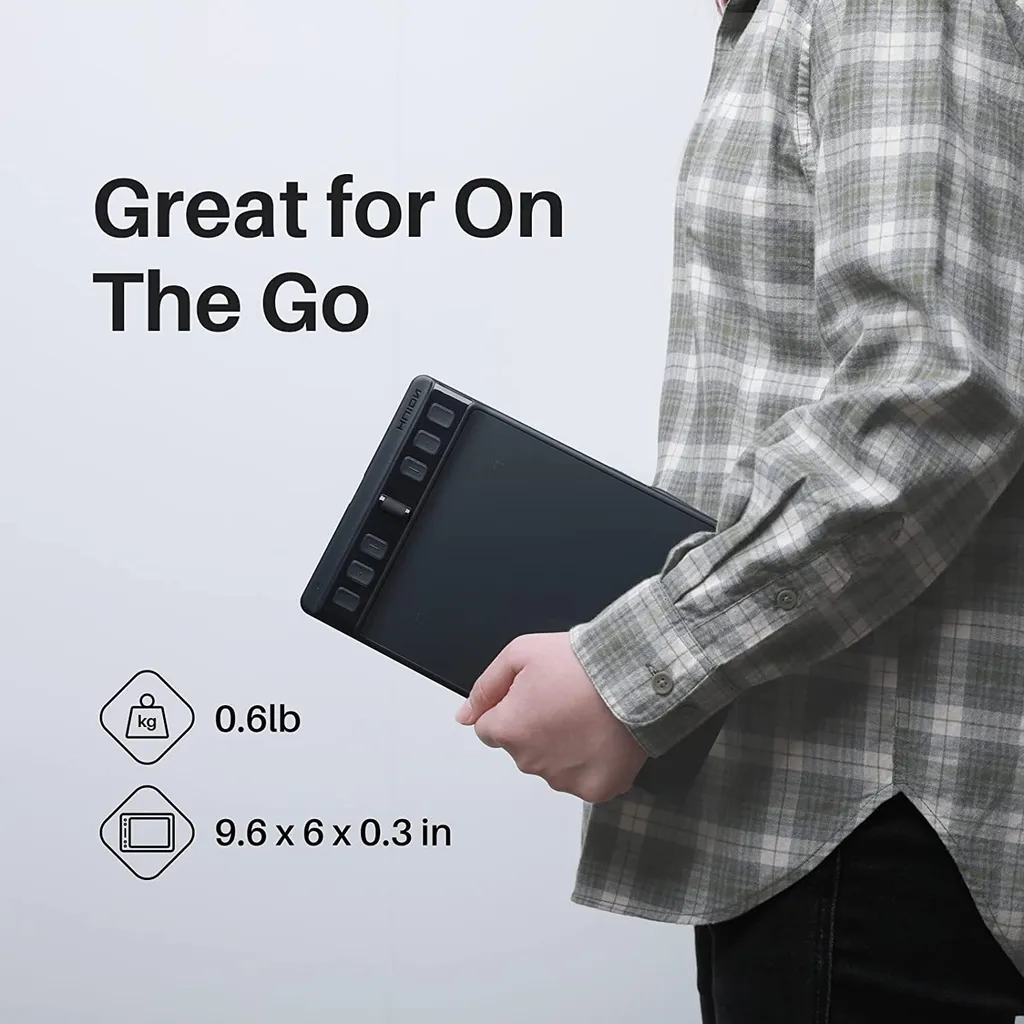 Dessinez partout avec la tablette graphique HUION H641P compacte et légère - 14