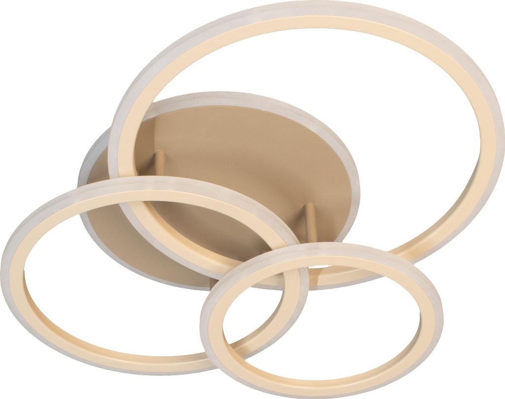 FISCHER & HONSEL Deckenleuchte GELDER LBH 60x50x12 cm beige Produktbild 