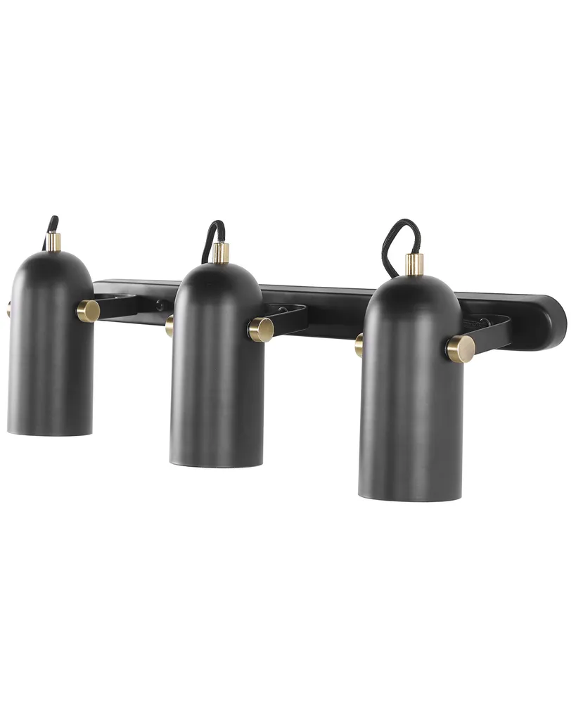 Spot de Plafond Réglable Noir : Solution Éclairage Zone Ombre 3 Lampes