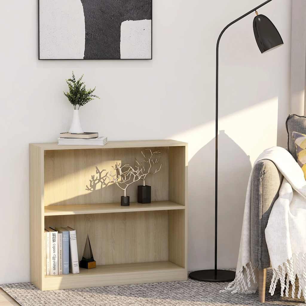 Maison Exclusive - Bücherregal Sonoma-Eiche 80x24x75 cm Holzwerkstoff