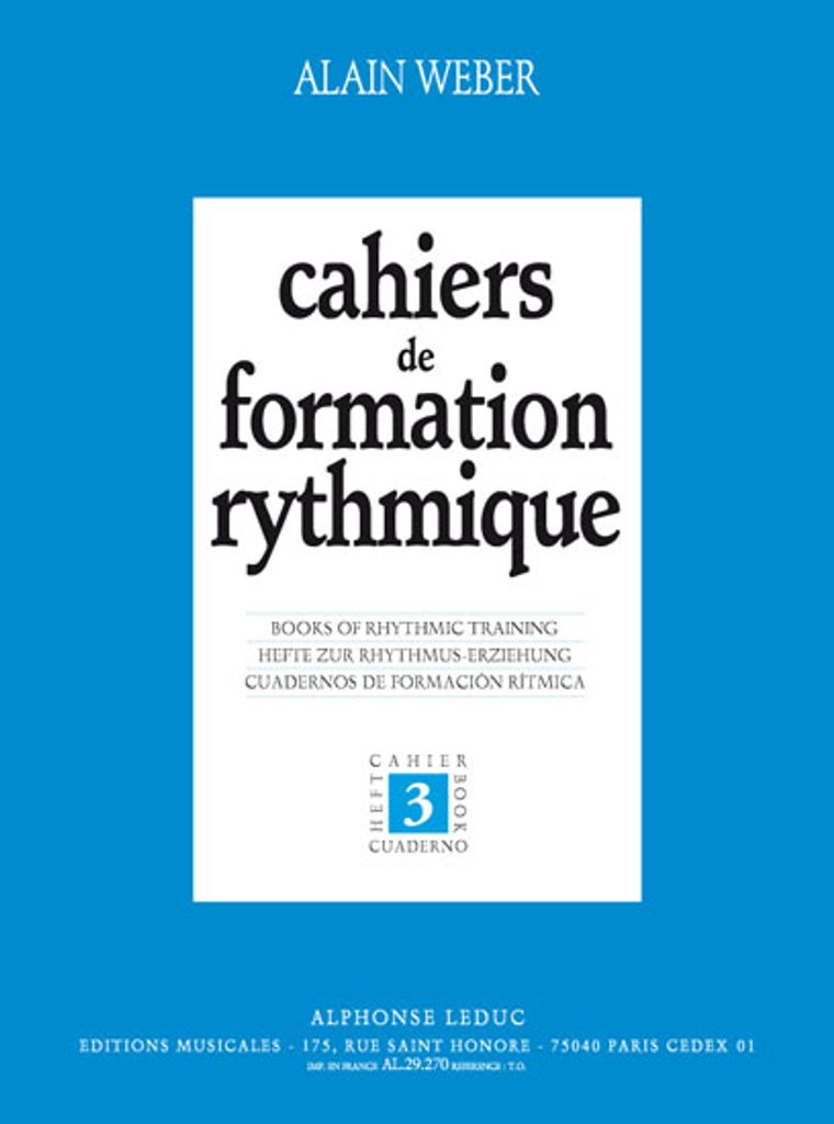 Weber A. Cahiers De Formation Rythmique/Cahier 3