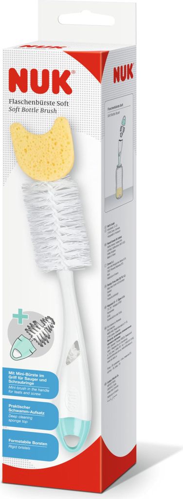 Cepillo para biberones NUK 2 en 1, para una limpieza Imagen del producto 