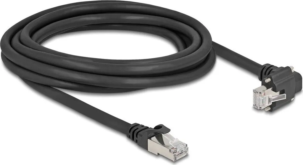 Delock GigE Cavo telecamera RJ45 St. 90° gew. > RJ45 St. 3m