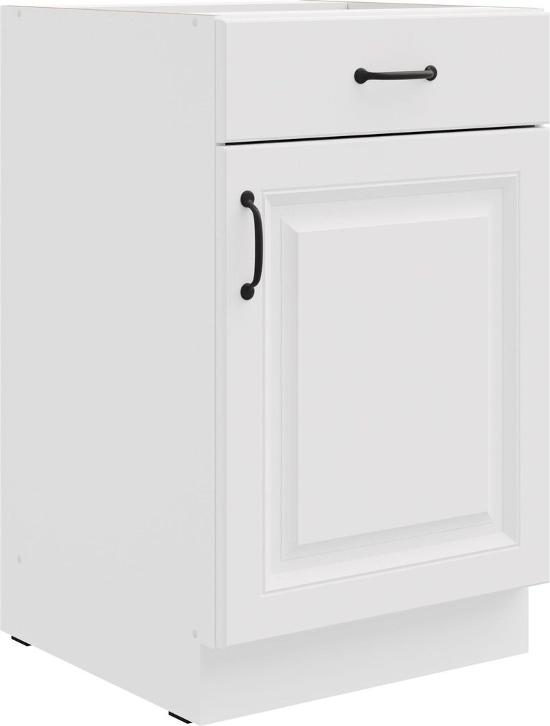 Unterschrank 50 cm Stilo Weiß Küchenzeile Vollauszug Produktbild 