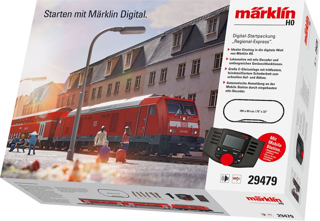 Märklin 29479, Eisenbahn- & Zugmodell, Vormontiert, 1:87, Produktbild 