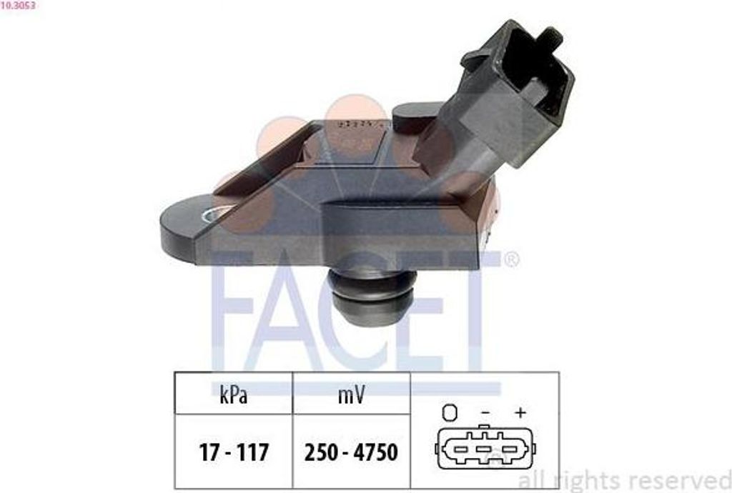 Facet Luftdrucksensor, Höhenanpassung 10.3053