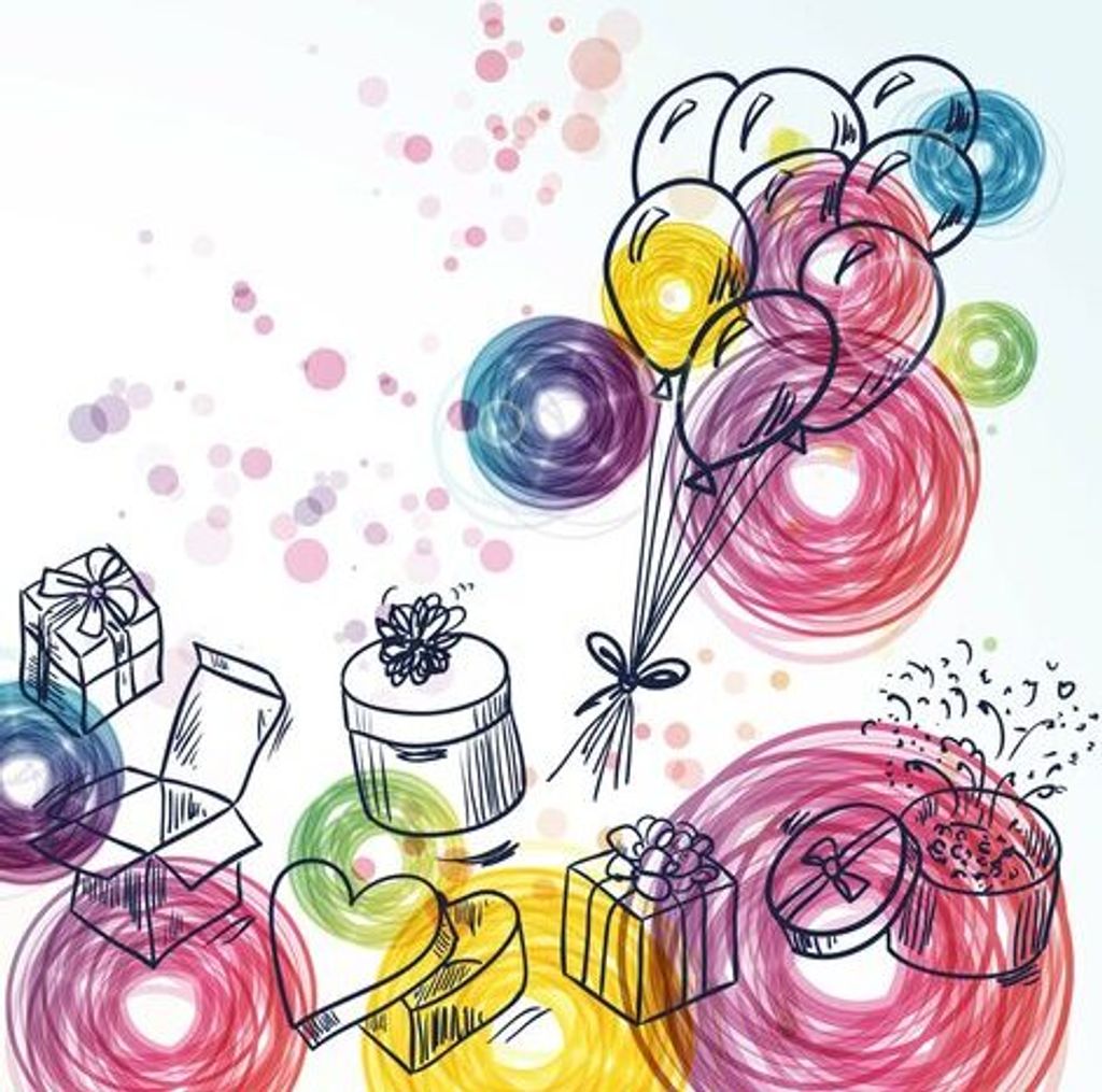 200x Motivservietten 3-lagig 33x33 cm 'Geburtstagsgeschenke Birthday Gifts'