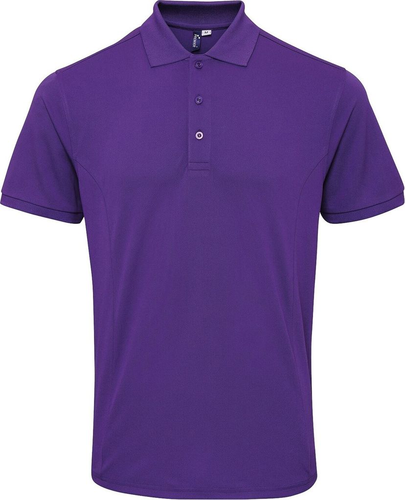 Premier Herren Coolchecker Piqué-Poloshirt mit CoolPlus RW6268 (M) (Violett)