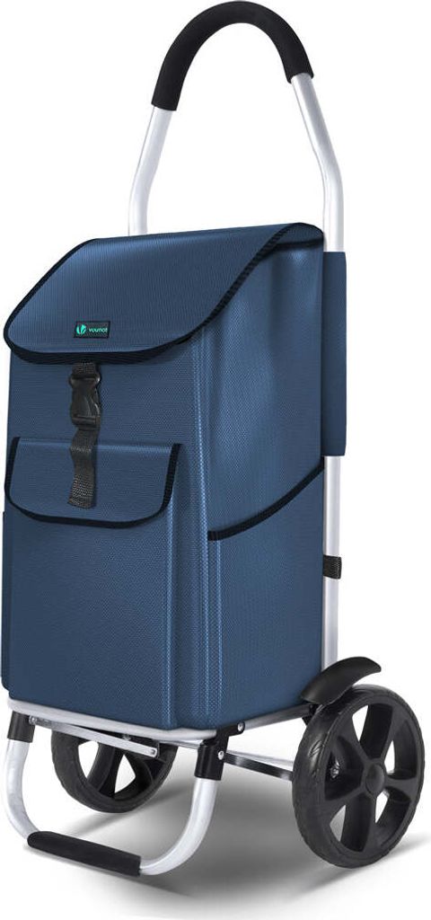Carrello della spesa pieghevole VOUNOT® a 2 ruote con borsa Immagine del prodotto 