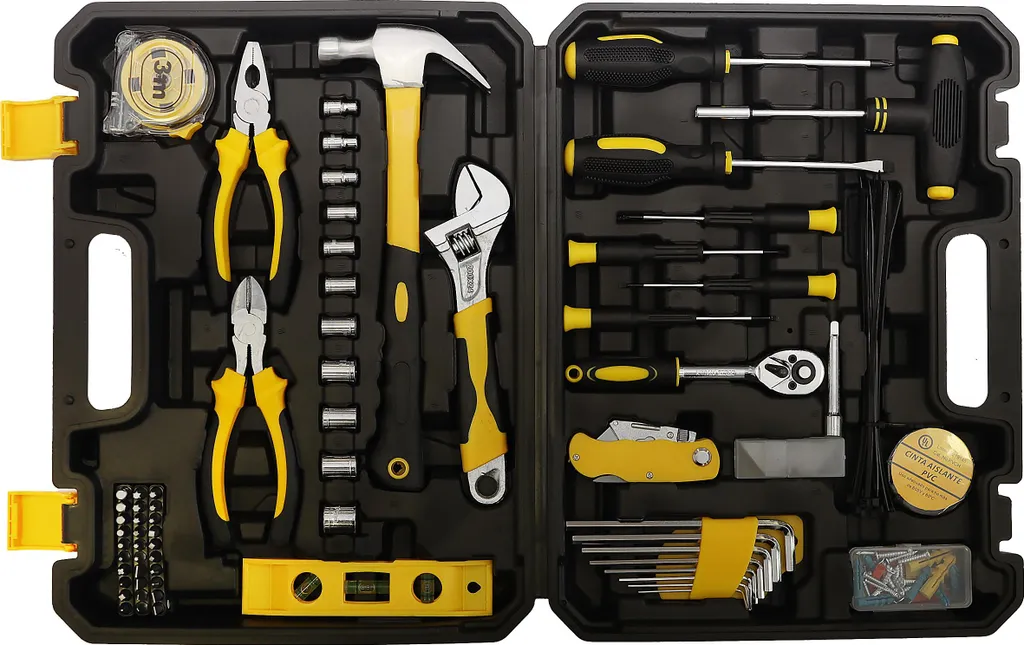Coffret à outils 111 pièces polyvalent avec cliquet et douilles de précision - 10