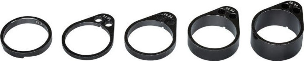 Pro unterer Spacer Vibe 1 1/4 Zoll 10mm Alu schwarz