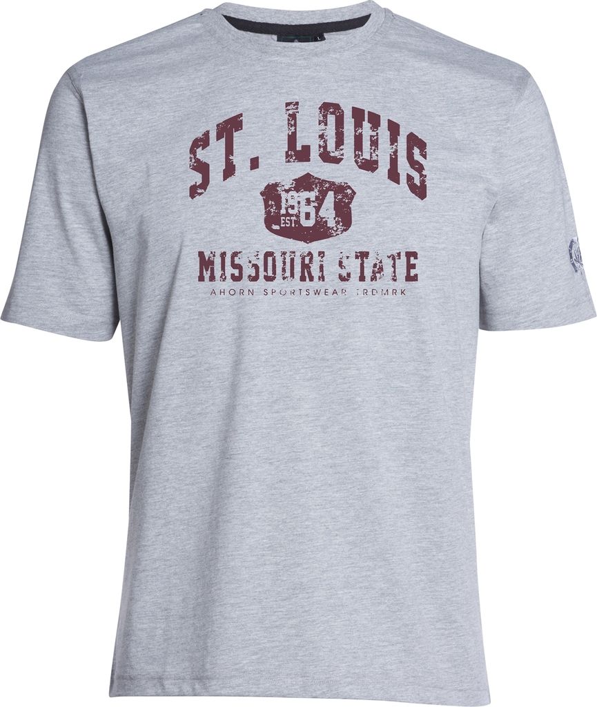 Übergrößen T-Shirt St. Louis weinrot AHORN SPORTSWEAR Grey Produktbild 