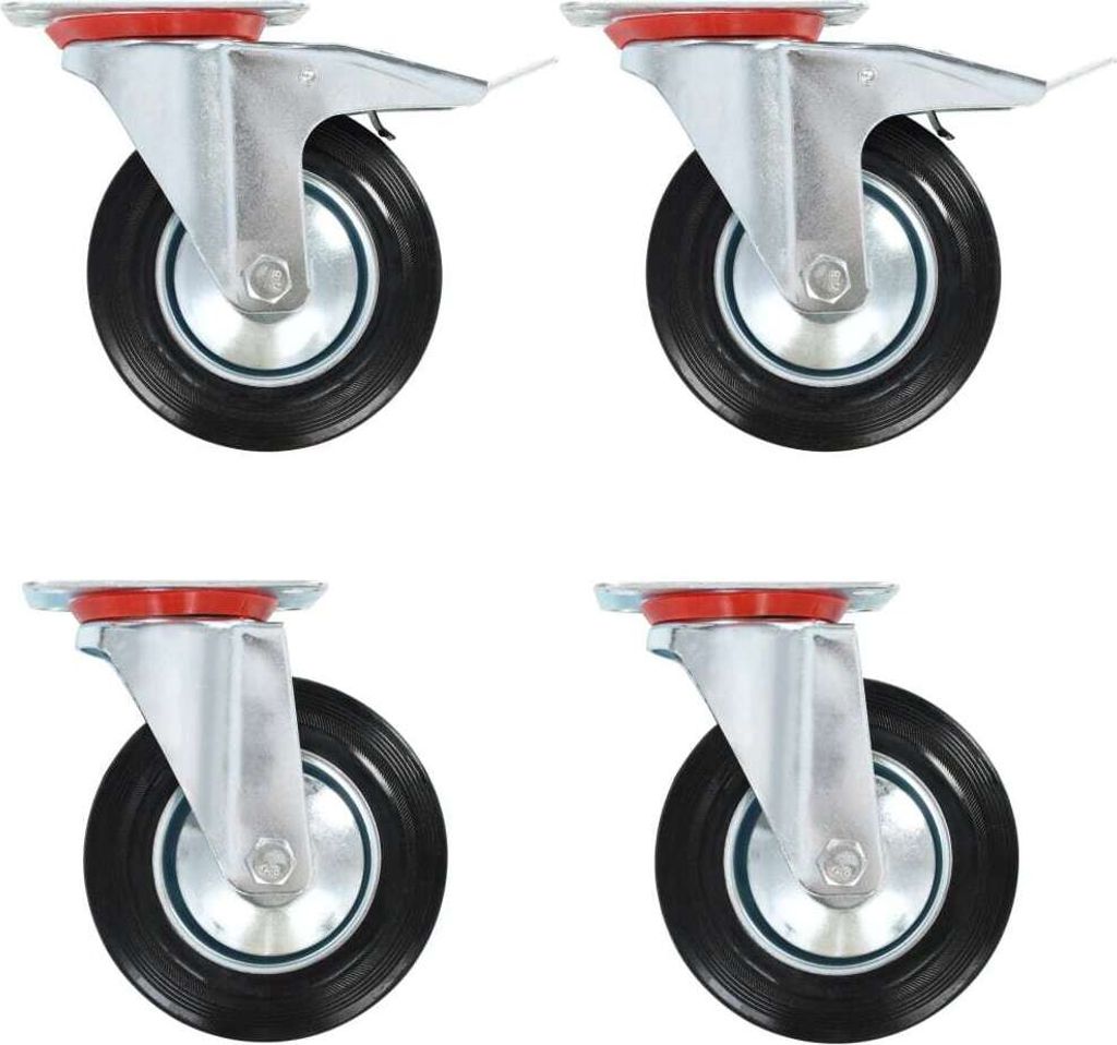 Möbel 12 Stk. Lenkrollen 160 mm DE294737 - Transportroller