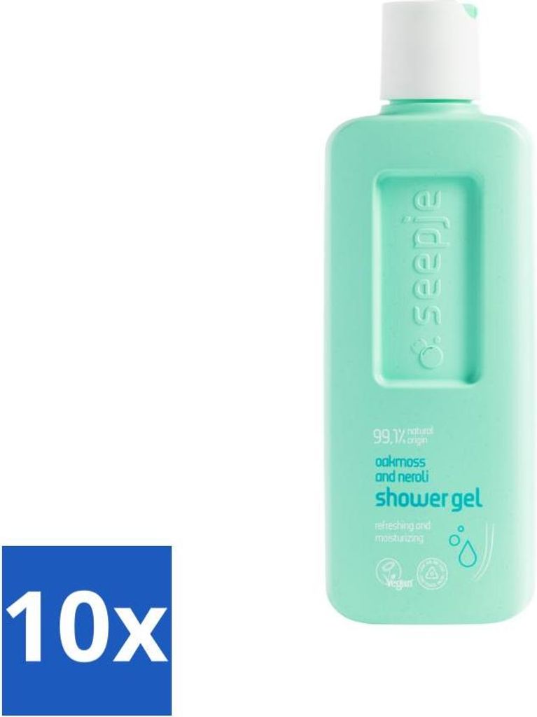 Seife - Duschgel - Feuchtigkeitsspendend & Erfrischend - Eichenmoos und Neroli - 300 ml - Vorteilspack - 10 Stücke