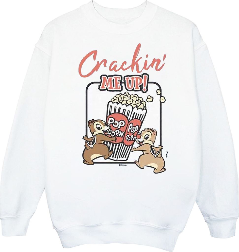 Disney - "Chip N Dale Crackin Me Up" Sweatshirt für Herren BI38099 (4XL) (Weiß)