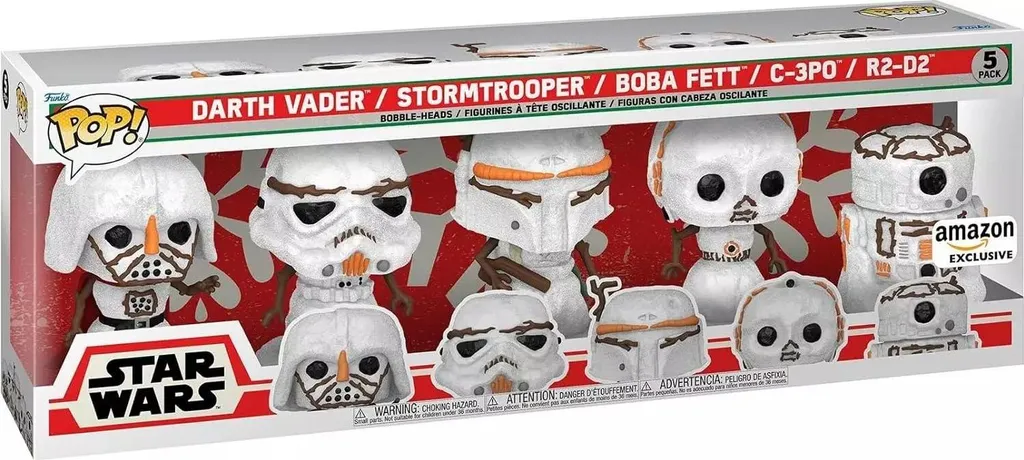 Déco de Noël Star Wars Pack 5 Figurines Cadeau pour Collectionneur