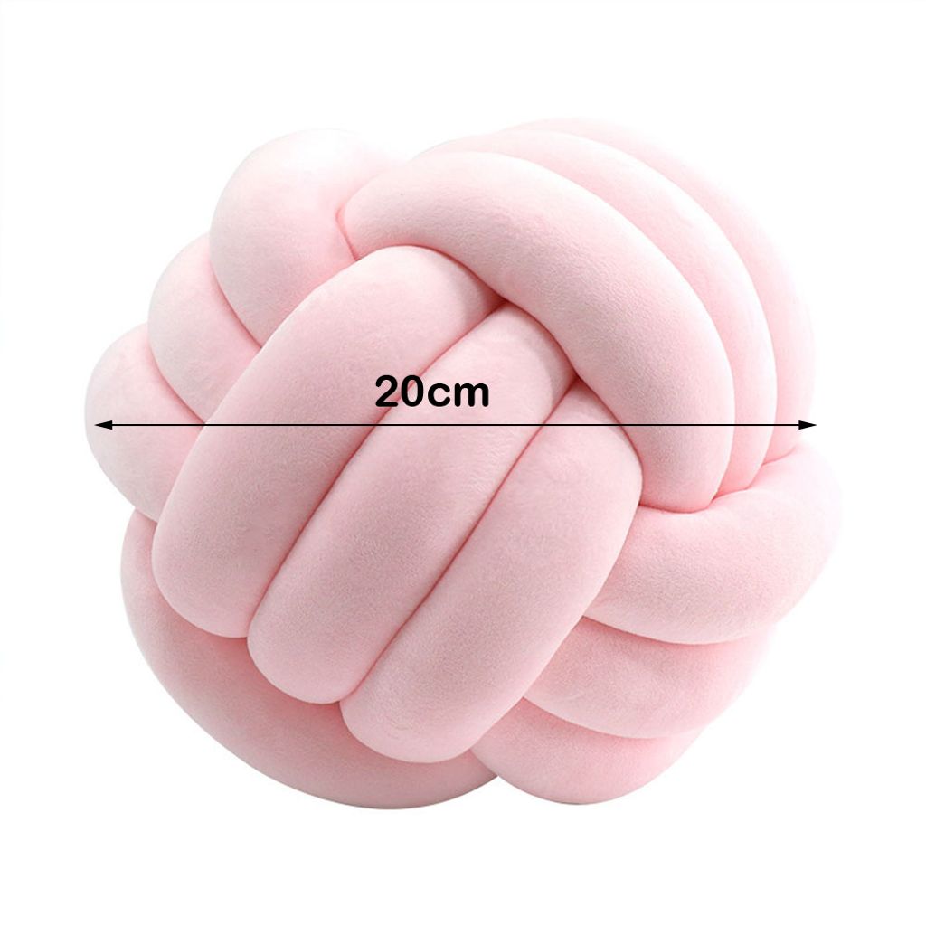 CANDeal 20cm Knotenkissen, Geknotetes Kissen für Sofa, Bett, Dekorat, Zierkissen Knoten, Knoten-Ball-Kissen