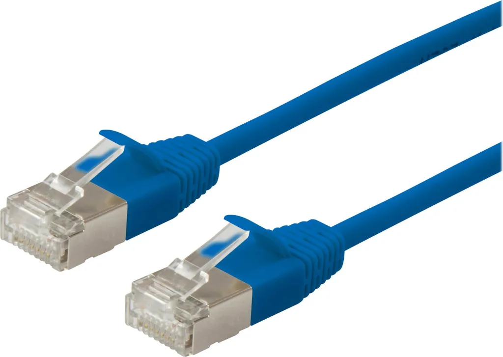 Equip Cat.6A Slim 5m Cavo LAN Blu F/FTP | Miglior Cavo per Gaming e NAS