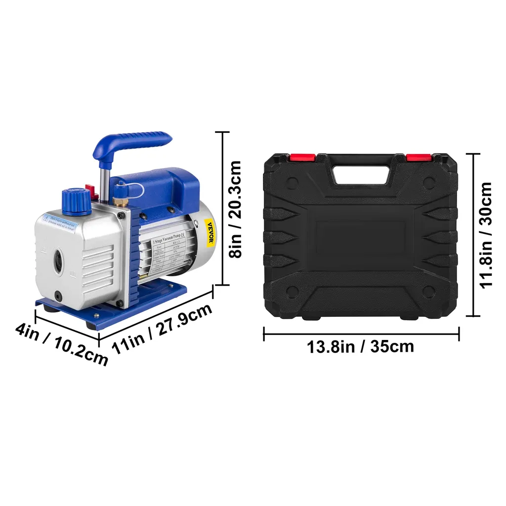 Kit pompe à vide 4CFM pour climatisation avec base en métal solide - 2