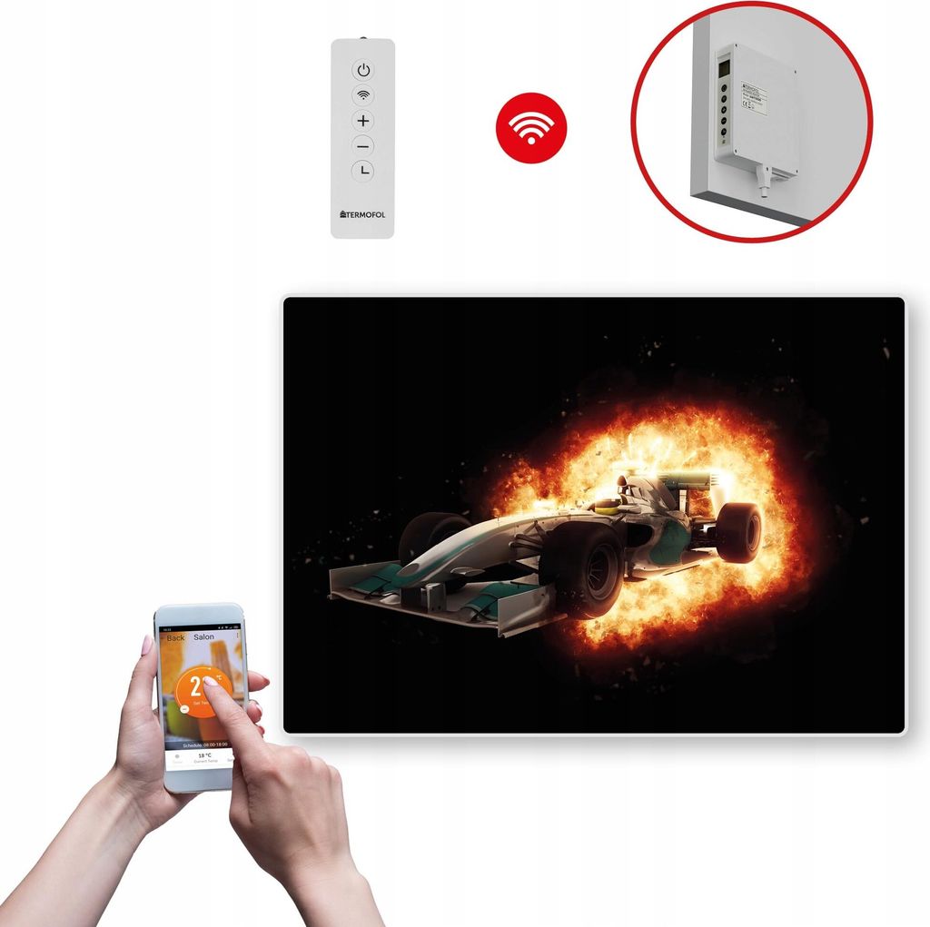 Termofol TF-SWT Infrarot Wandheizung - Wandheizung Elektrisch - Auto3 - 500W - 60x85 cm