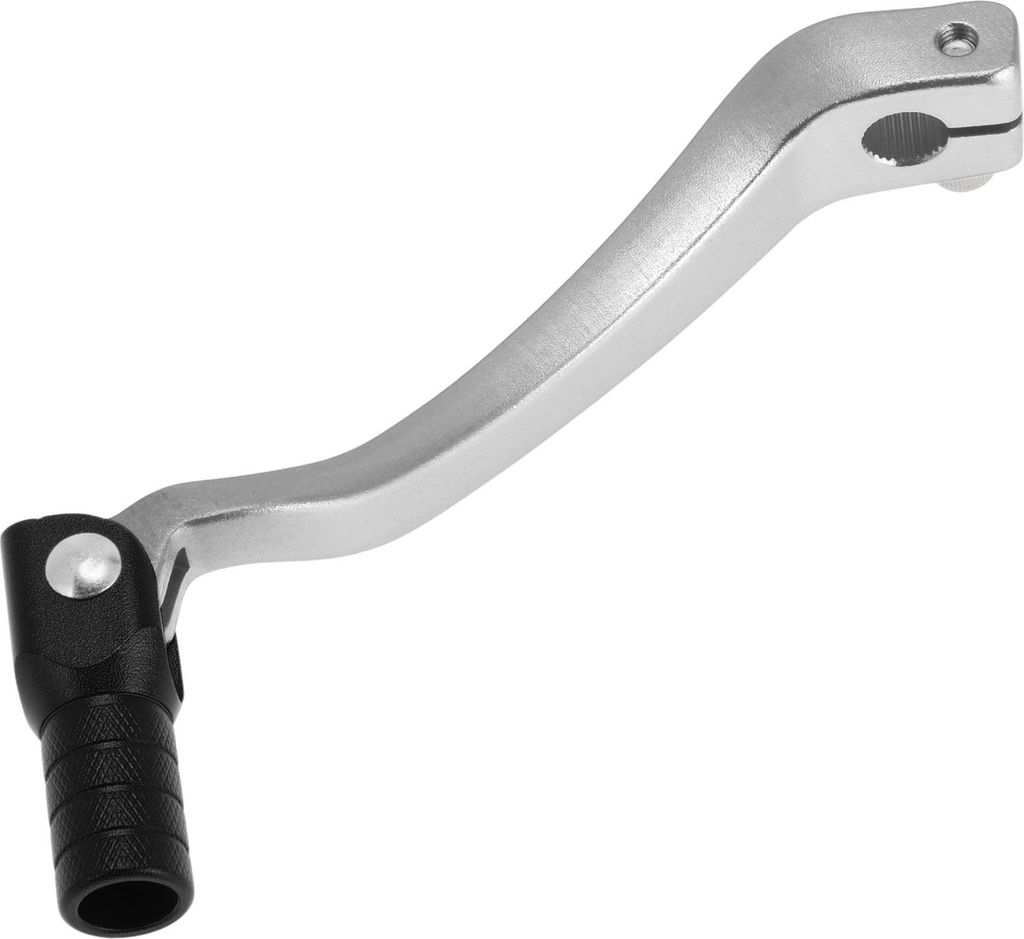 Faltbarer Motorrad-Schalthebel für Kayo T6 Aluminiumlegierung Pedal-Schalthebelarm Silber Schwarz Kopf