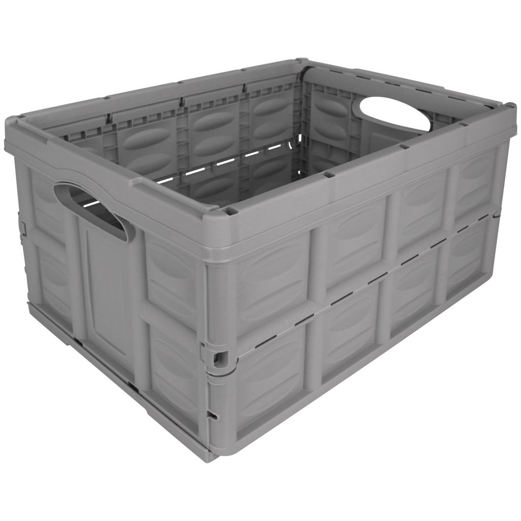 Klappbox 45L Pastell grau Einkaufskorb