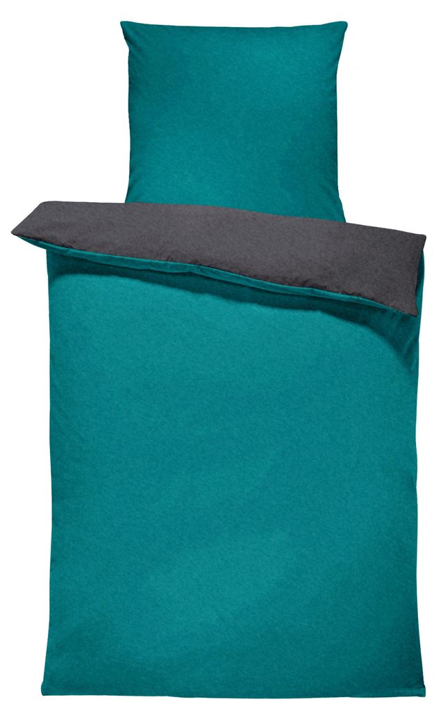Winter Bettwäsche Doubleface Uni Wende kuschelig flauschig Produktbild 