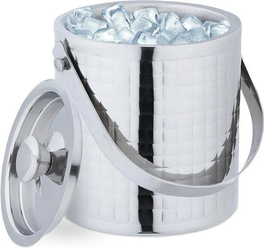 Seau à glaçons isotherme en acier inoxydable 1,5 litres - Accessoire bar