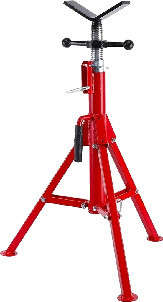 Cric à tube rouge 2500 lbs - Levage réglable de 24 à 52 pouces Robuste