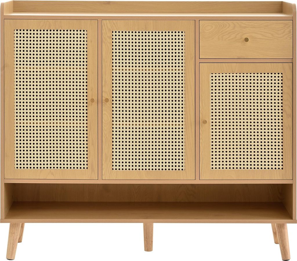 Schuhschrank aus natürlichem Rattan, Schuhkommode Produktbild 