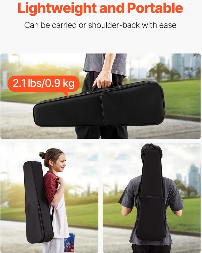 Boîtier de violon 4/4 rigide avec revêtement nylon et double sangle - 4